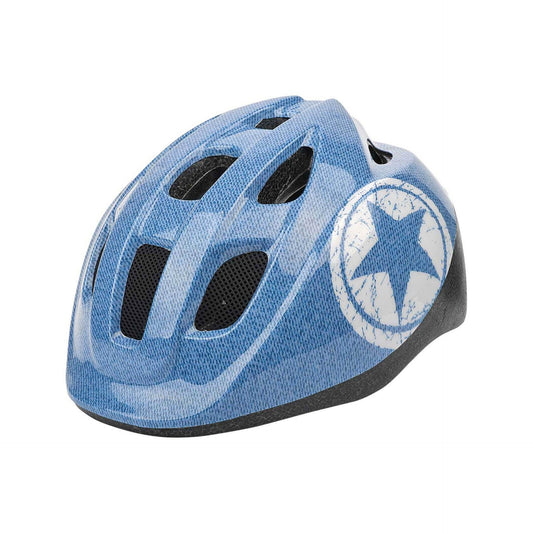 Polisport helm junior Jeans blauw/wit S (52-56 cm.)