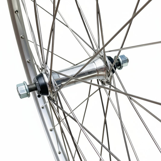 Voorwiel 28" - 622X19 Skorpion alu. zilver FM21 vast sp. 14 RVS