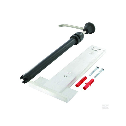 Dreumex dispenser 4,5 liter "handpomp voor blik" +wandhouder