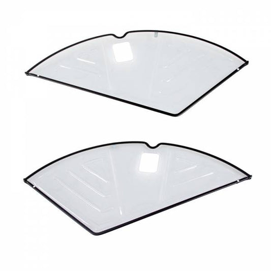 Hesling jasbeschermer 28/5 lblgr alu. zwarte rand