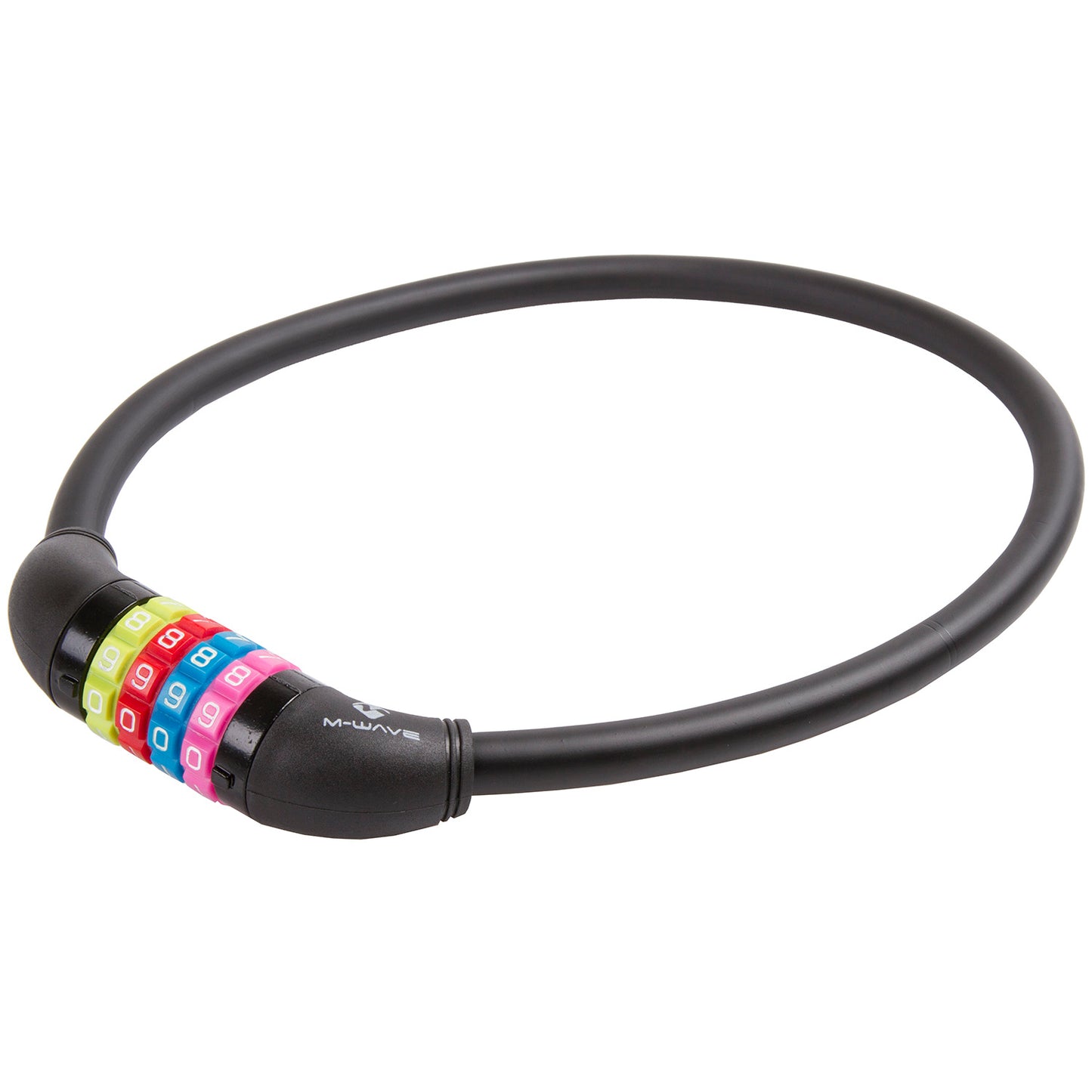 M-Wave kabelslot 12 mm. 65 cm zwart met code