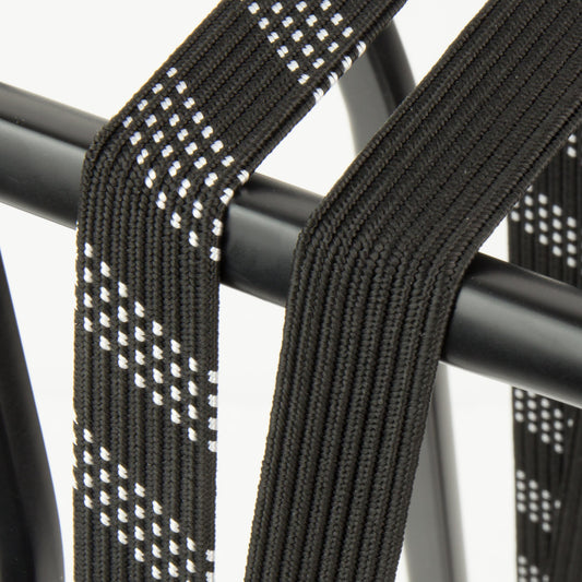 Widek SUV veiligheidsbinder met stalen haak 1x24mm. zwart, 1x24mm. zilver (56 cm.)