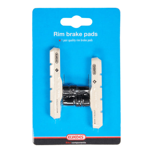 Elvedes 6832 v-brake shoes set 72 mm. white clean compound