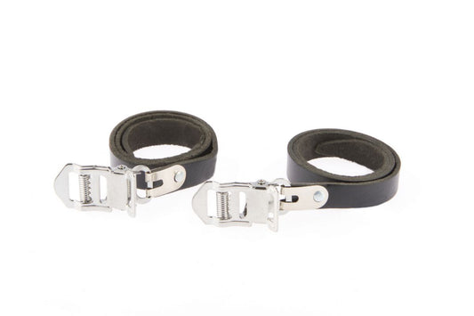 Tecora E toeclip riemen leer zwart