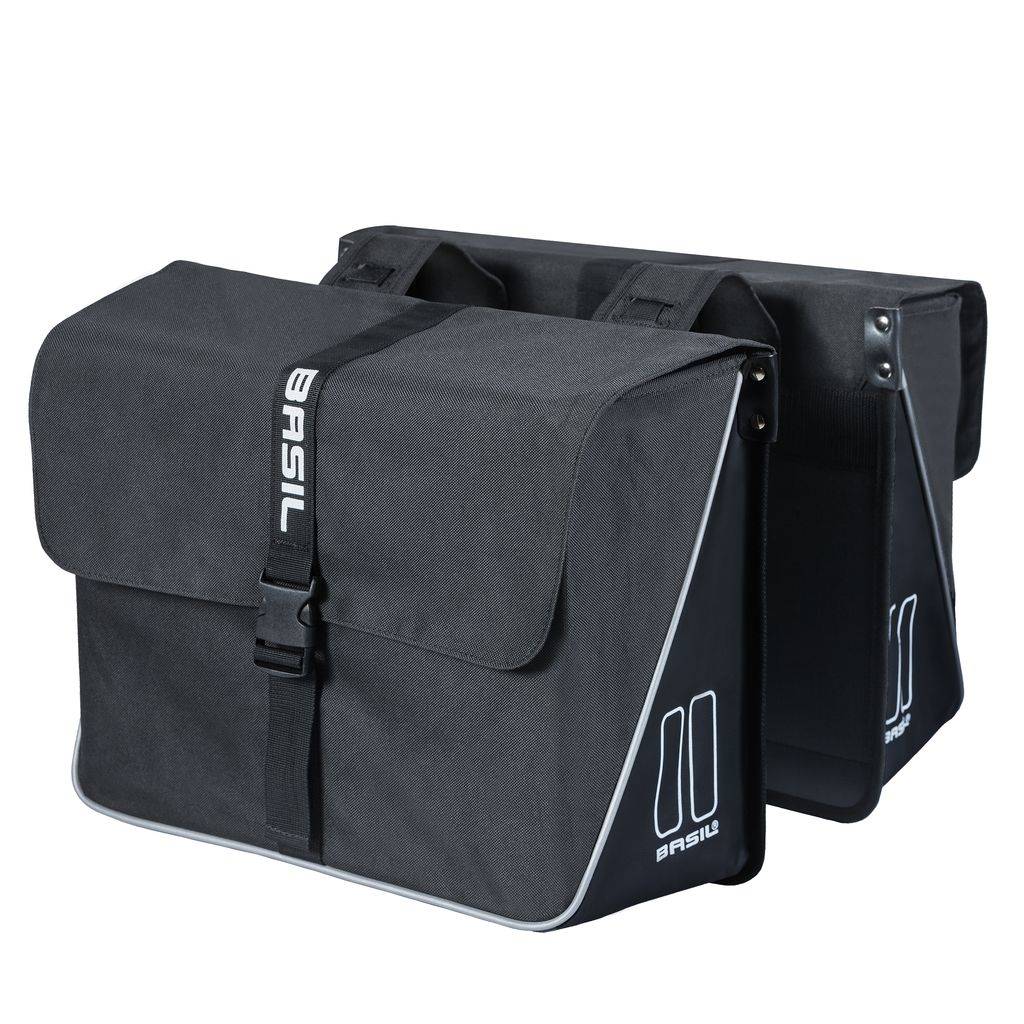 Basil 17777 Forte-Double Bag 35L. black/black
