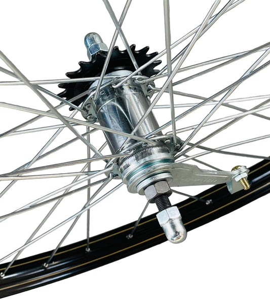 Achterwiel 28" 24-635 aluminium zwart Ryde V38 Falcon remnaaf