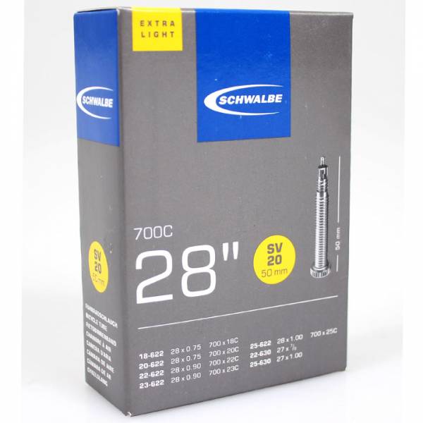 Schwalbe Bib. SV 20 - 50 mm. extra light / 18/25-622/630 - 700x18/23C - 10400103
