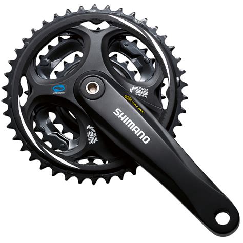 Shimano EFCM311C888XL crankstel Altus 7/8 spd. 170/48x38x28 zwart (-5 mm diep)