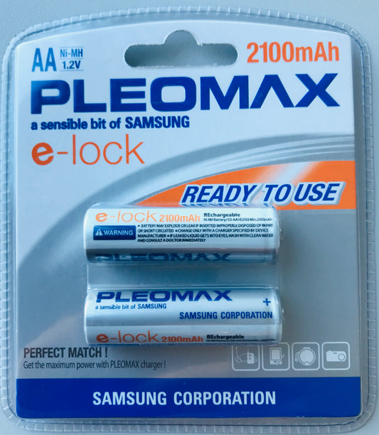 Batterij Pleomax LR6 AA 1.2V Ni-MH 2100mAh Power Rechargeable