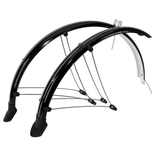 MS spatbord set 24" kunststof 56 mm. zwart