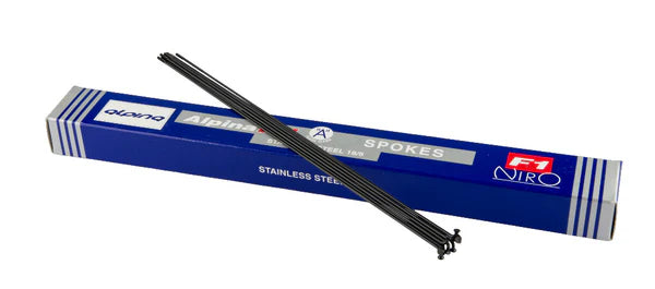 Alpina spaak DD zwart met nippels 264 mm.
