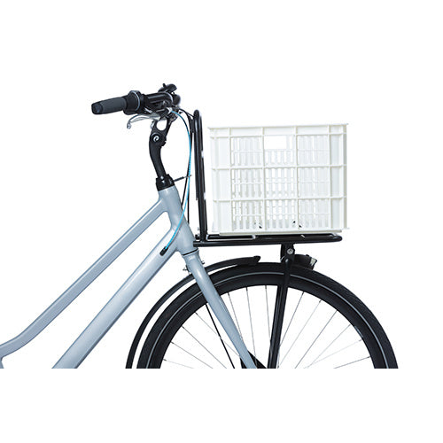 Basil 21162 Crate L fietskrat gerecycled kunststof groot 40L bright white