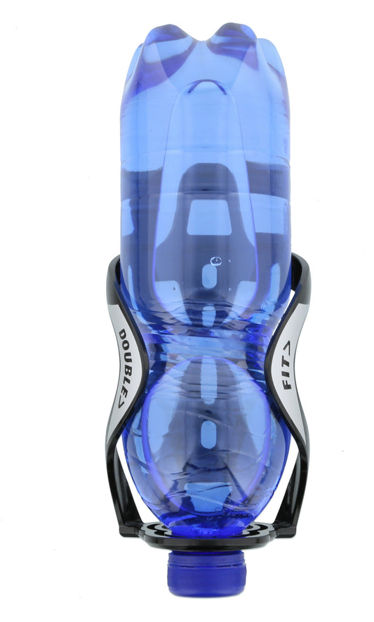 Simson 021060 Double Fit fles- en bidonhouder zwart glans