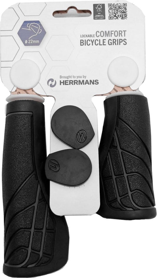 Herrmans handvat Grip Line DD36 BL+AR 125/90 mm. grijs-zwart DD