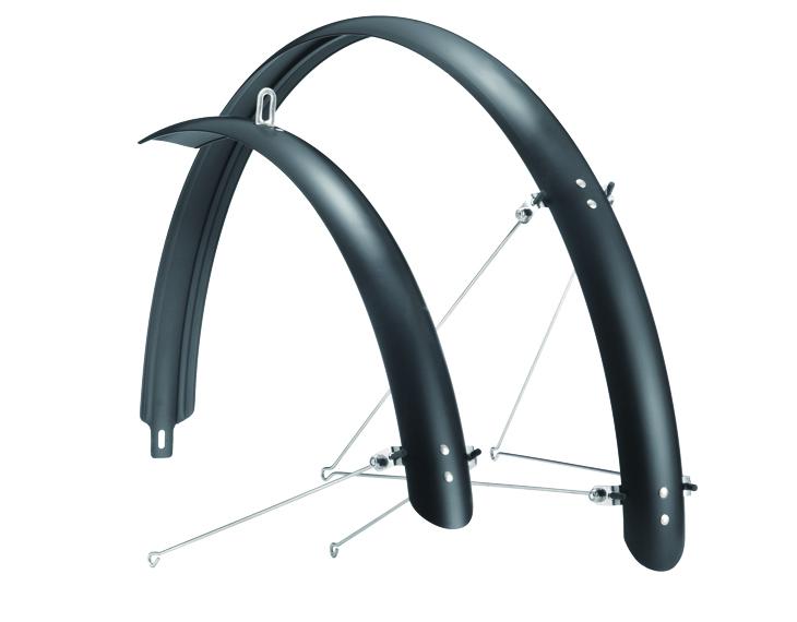 Sunnywheel spatbord set kunststof 50 mm. mat zwart