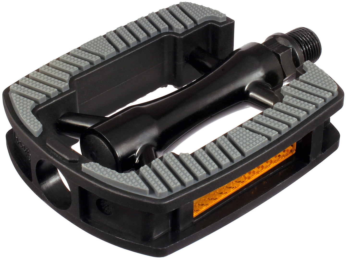 Union pedaal SP-821 AM alu. huis zwart, PP zwart, non slip grijs