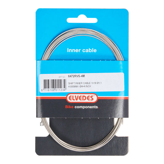 Elvedes 6472RVS-4M derailleur-/ versnellingskabel universeel 4M.