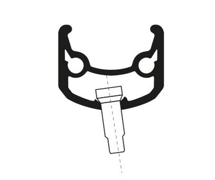 Velg 28' - 14 ANDRA30 28'-622 aluminium zwart cnc