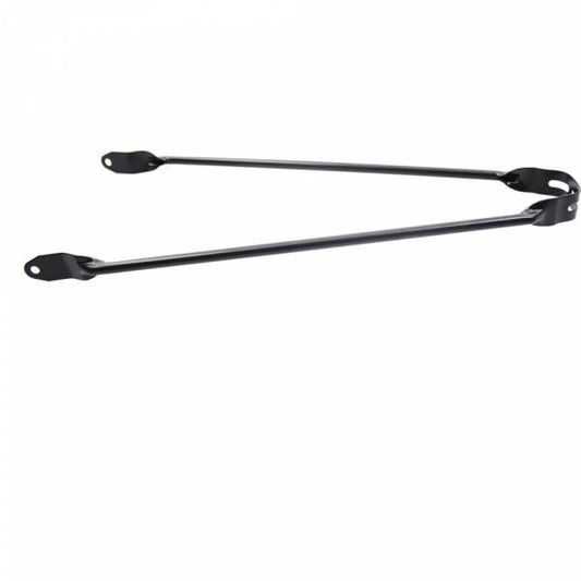 Spatbord stang 28" mat zwart 6 mm.