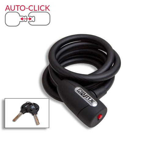 Lynx spiraalkabelslot smoke 12 mm. x 180 cm.