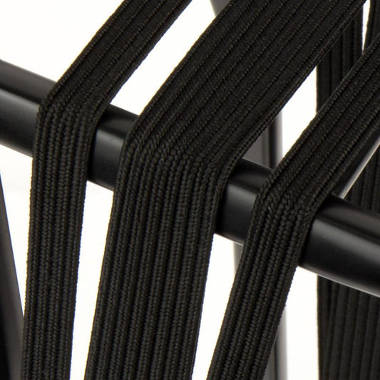 Widek Eye binder 1x24 mm. zwart, 2x12 mm. zwart met zwarte stalen platen op kaart (54 cm.)