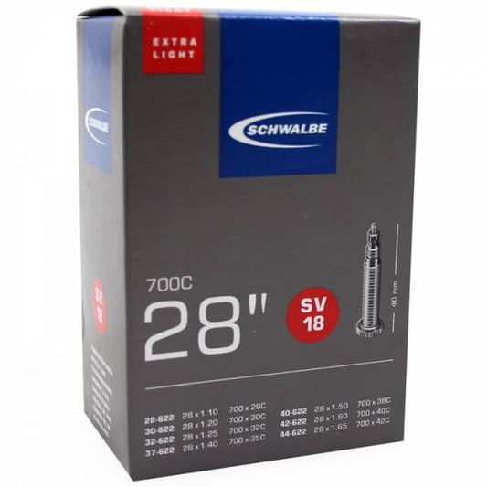 Schwalbe Bib. SV 18 - 40 mm. extra light/ 28/44-622 / 28x1.3/8-1.1/4 - 28x1.50/1.60 - 10428343