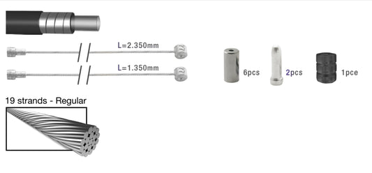 Elvedes 2015010 ATB/RACE remset RVS universeel ZILVER