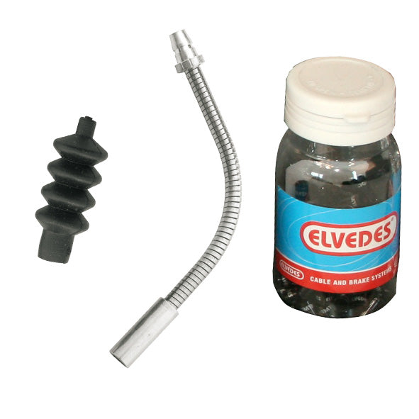 Elvedes ELV2012032 V-brake pijpje flex RVS 5 mm. met rubber (10)