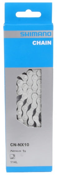 Shimano ECNNX10C114 ketting 114 schakels voor Nexus zilver anti-corrosie