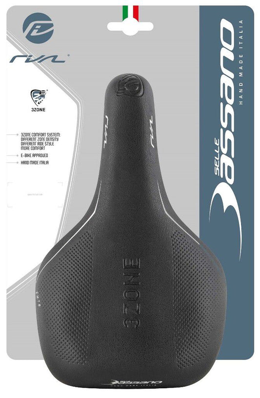 Selle Bassano zadel Rivale 3zone sport met achterlicht unisex (kaart)