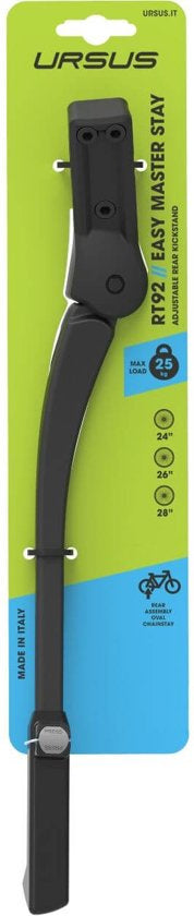 Ursus standaard Easy Master Stay verstelbaar zwart 355 mm. 27,5/28/29"