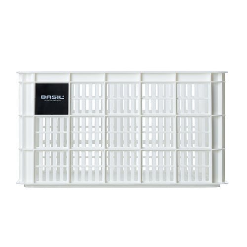 Basil 21162 Crate L fietskrat gerecycled kunststof groot 40L bright white