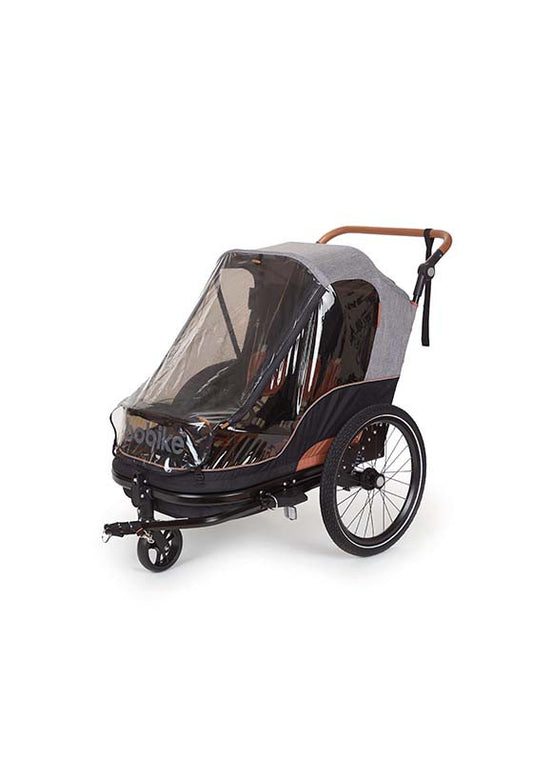 Bobike trailer 2-in-1 fiets & stroller grey