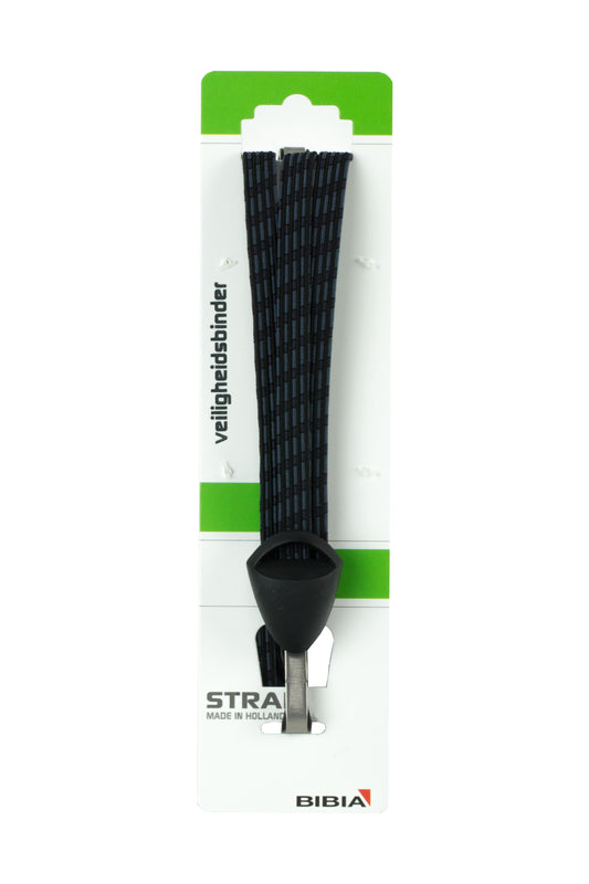 Widek veiligheidsbinder trio met RVS haak zwart/wit op kaart