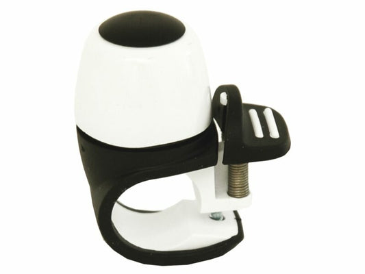 Widek compact bel II witte kop, zwart/wit frame en zwart dopje op kaart