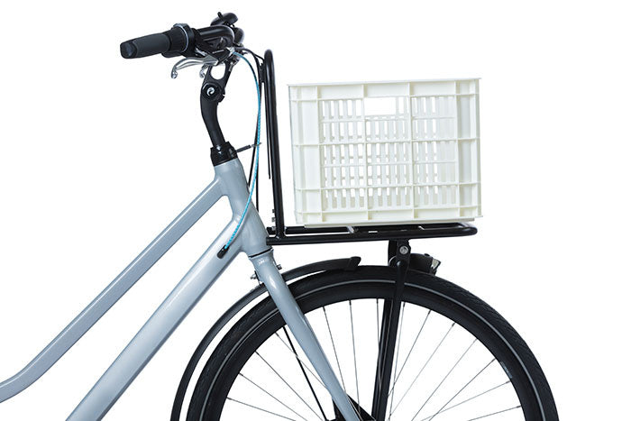 Basil 21091 Crate M fietskrat kunststof medium 27L bright white