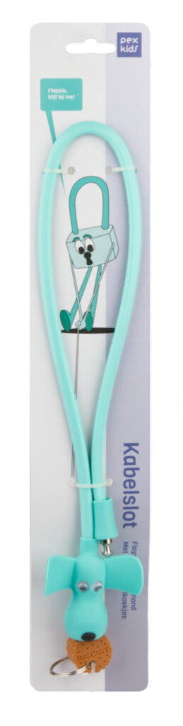 PexKids fietsslot siliconen groene Flappie