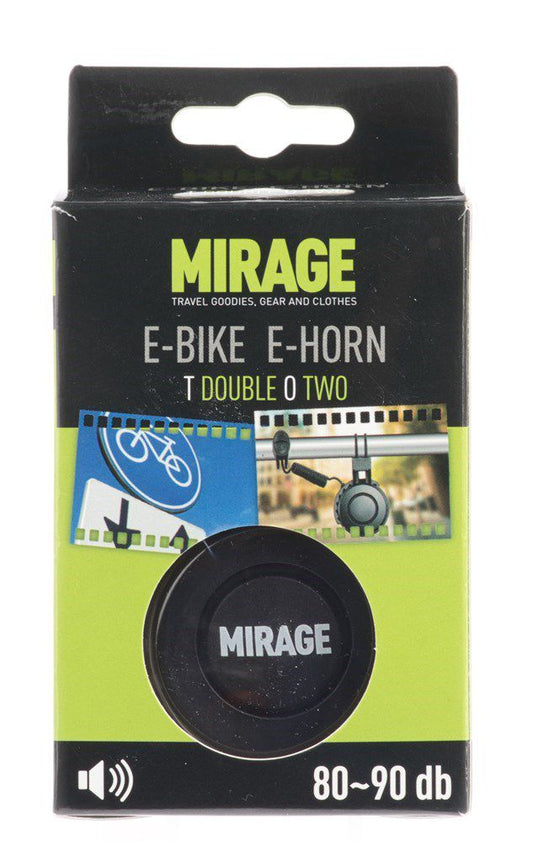 Mirage e-bike hoorn zwart 80~90dB USB oplaadbaar
