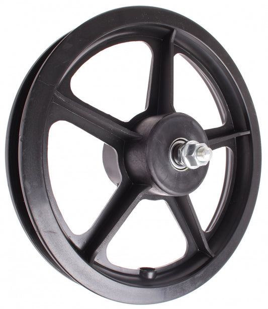 Stepwiel kunststof zwart 12"