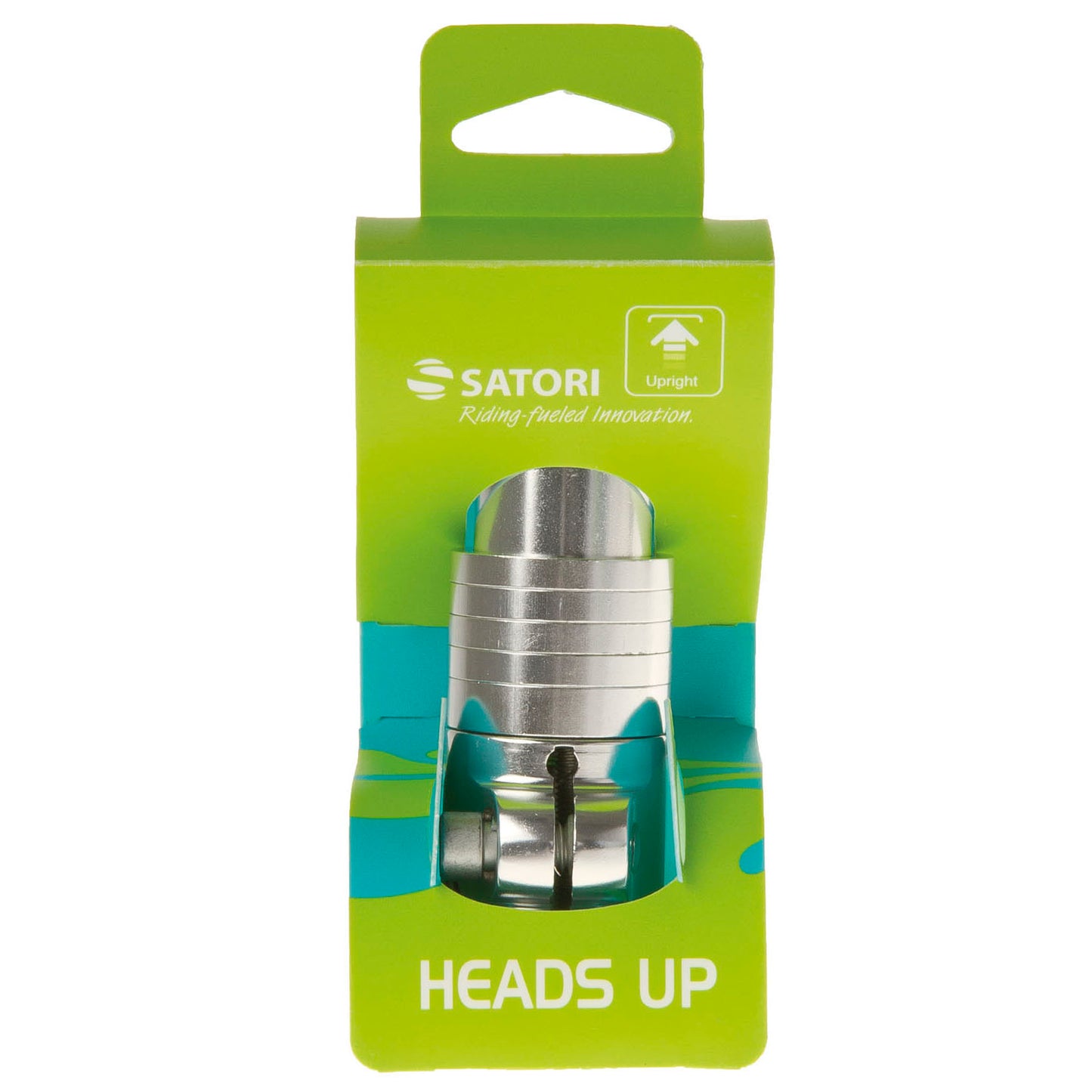 Satori Ahead adapter 1.1/8" met spacers zilver