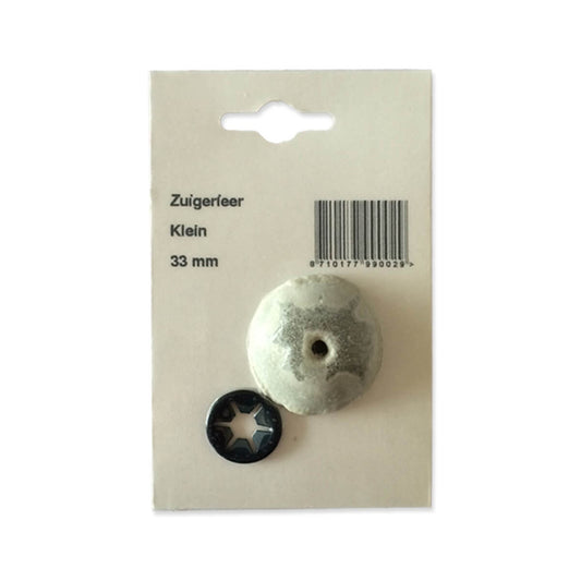 Jumbo zuigerleer 33 mm. op skinkaart