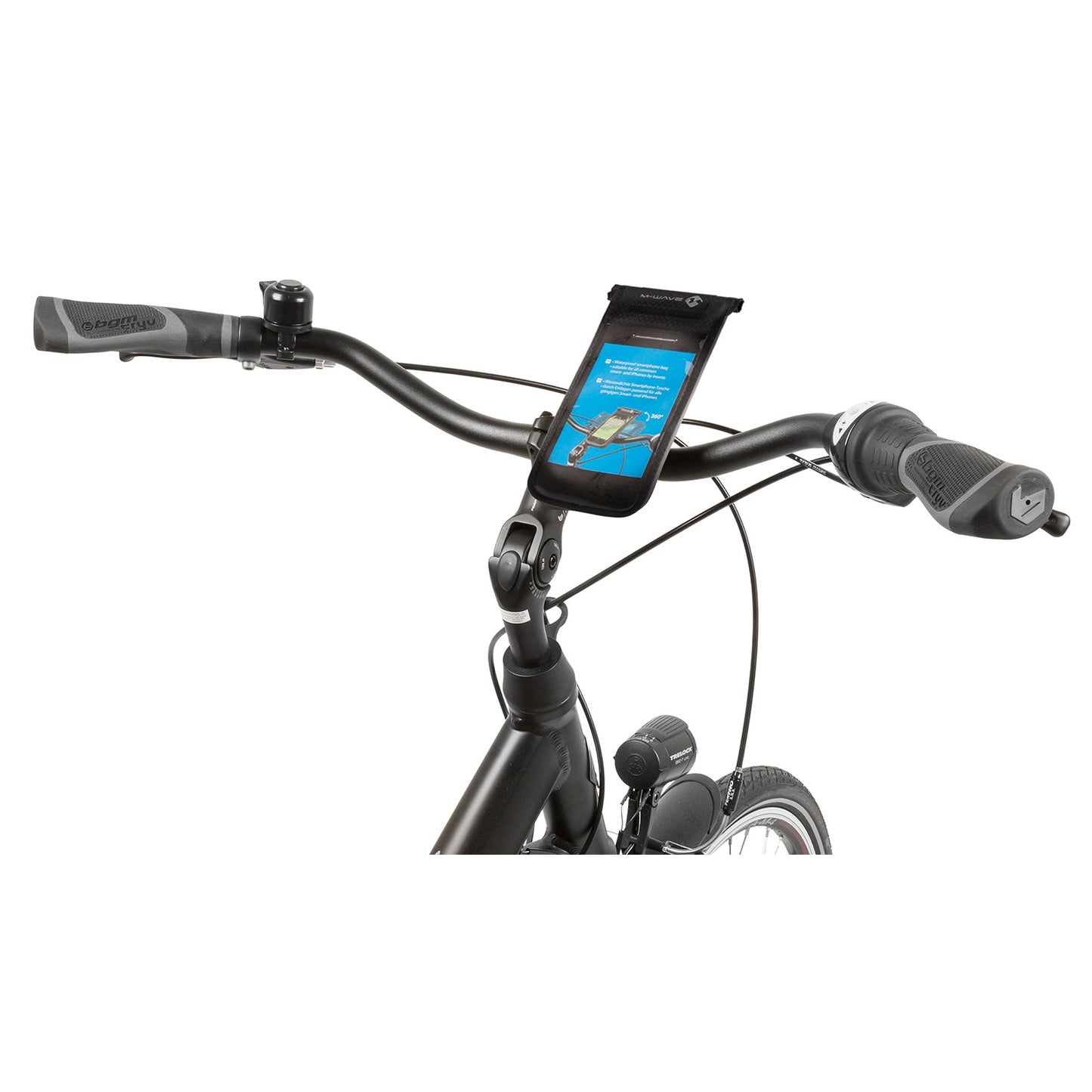 M-Wave smartphone tas waterdicht voor alle Smart- en iPhones met draaibare qr houder