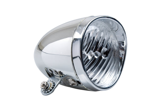 Simson 020752 koplamp classic smoked chrome incl. batterijen