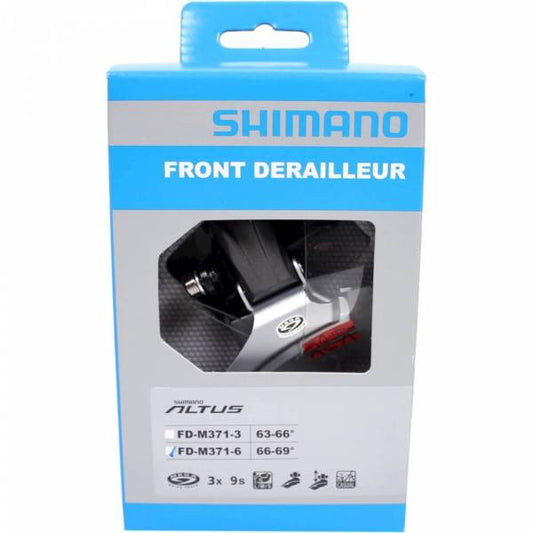 Shimano EFDM371X6 voorderailleur Altus 3x9 spd. 34.9 DS DP 66-69 44-48T.