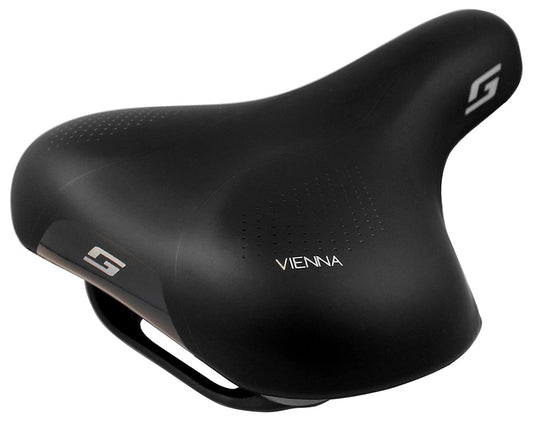 Selle San Remo zadel/kaart 3560 city/trekking Vienna zwart handgreep