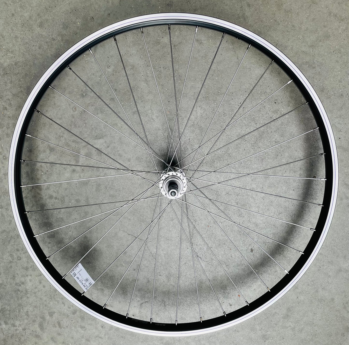 Achterwiel 28"- 622x19 Skorpion alu. zwart FM31 freewheel vast
