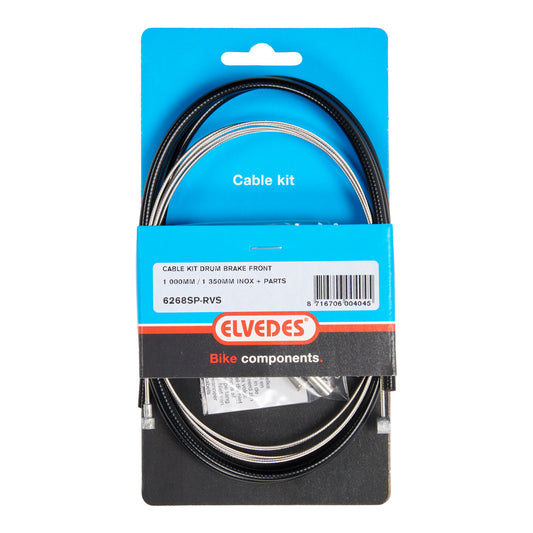 Elvedes 6268SP-RVS kabel TV universeel met draadeind + inbus zwart