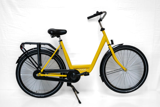 ALDO bedrijfsfiets 26" 50 cm. kleur: geel (+ Ursus Hopper dubb. + Shimano stuurslot) Alu uitvoering