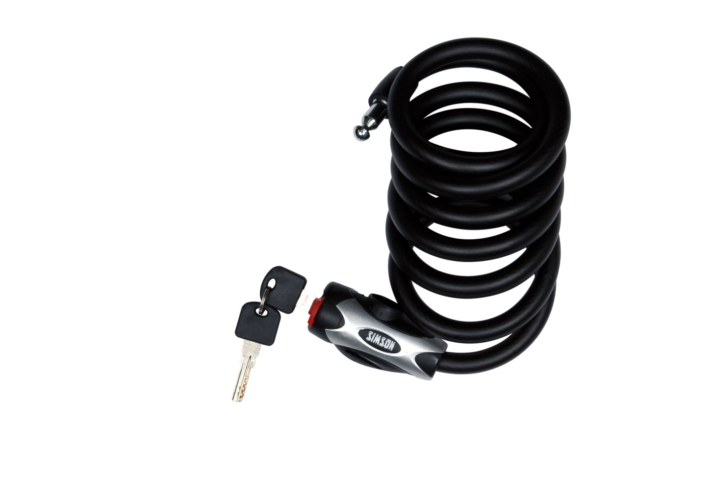 Simson 020839 spiraalslot regular size XL 10 x 150 cm. mat zwart