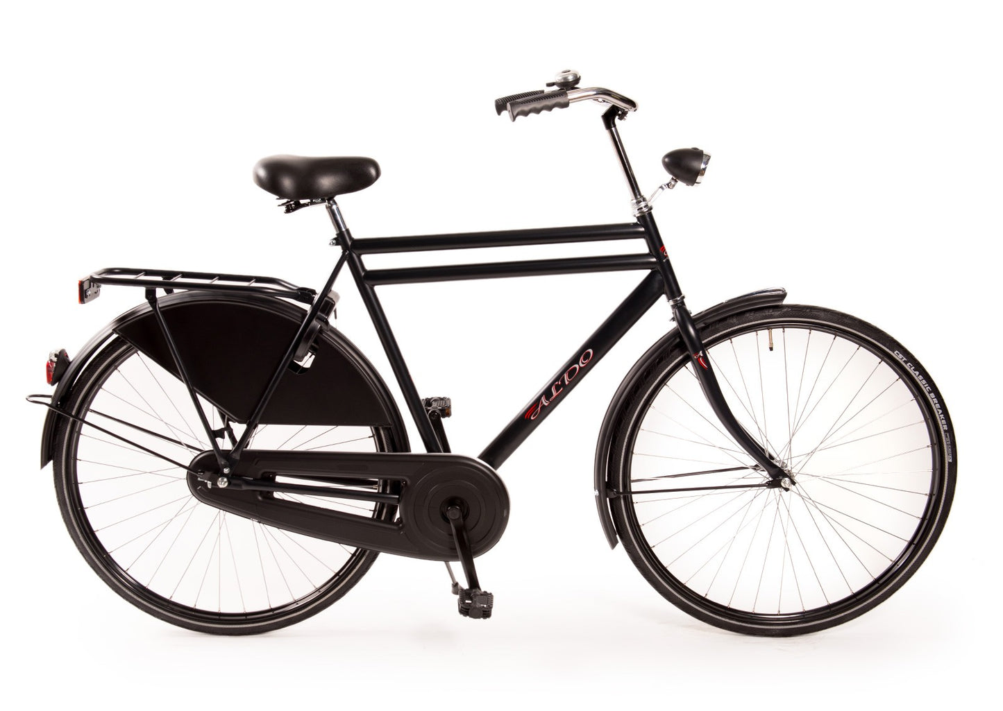 ALDO opa Basic 28" dubbele buis - 50 cm. mat zwart
